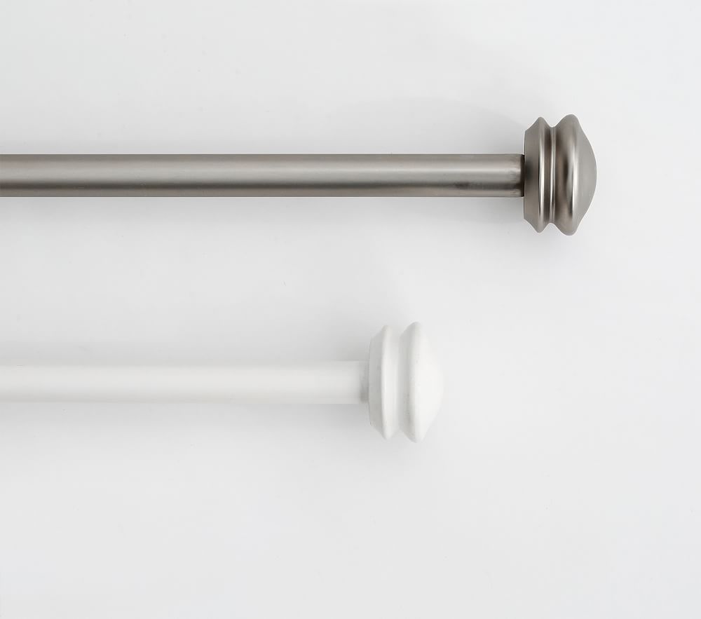 Metal Rod & Endcap Finial Set